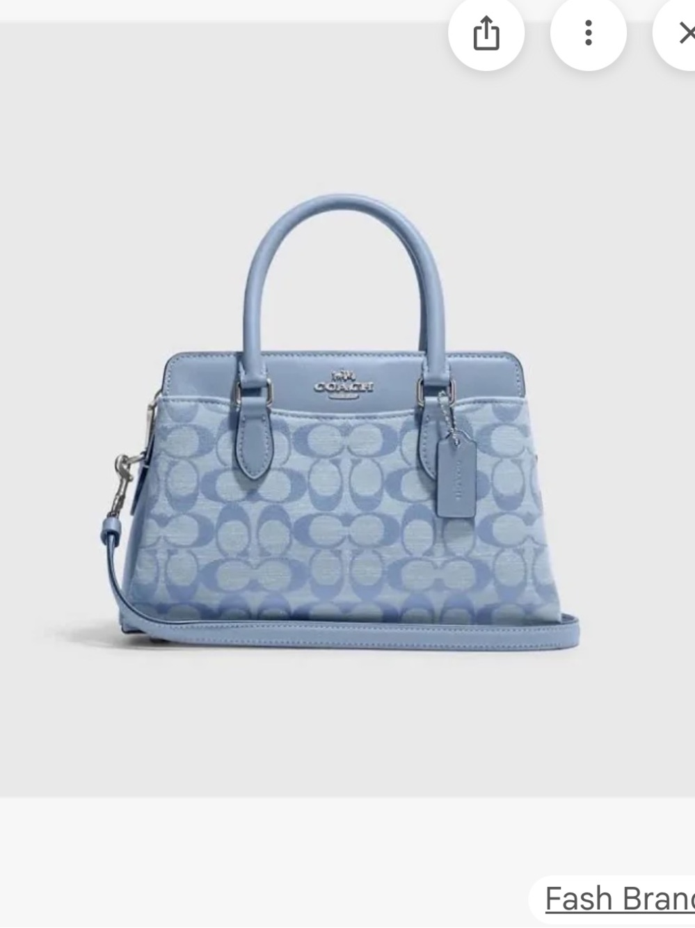 Coach Mini Darcie Carryall Bag - Light Blue